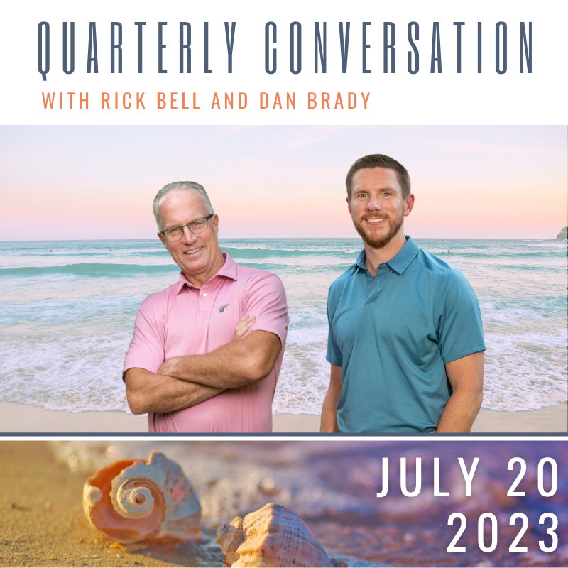 July 2023 Quarterly Conversation is July 20 on Zoom